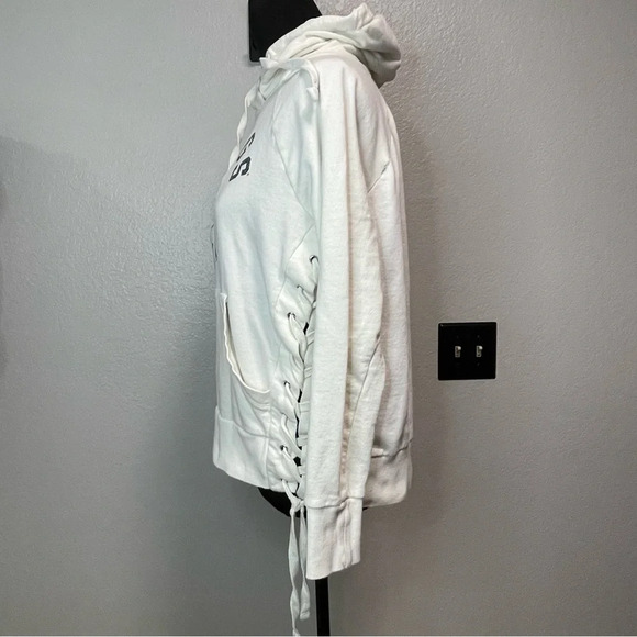 Los Angeles Kings Touch by Alyssa Milano Cream Weekend Raglan Pullover Hoodie - Picture 5 of 9